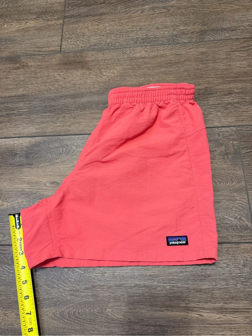 Patagonia Coral Pink Elastic-Waist Women’s Athletic Shorts